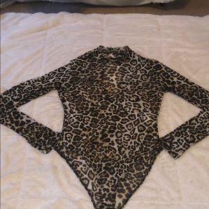 Cheetah long sleeve body suit